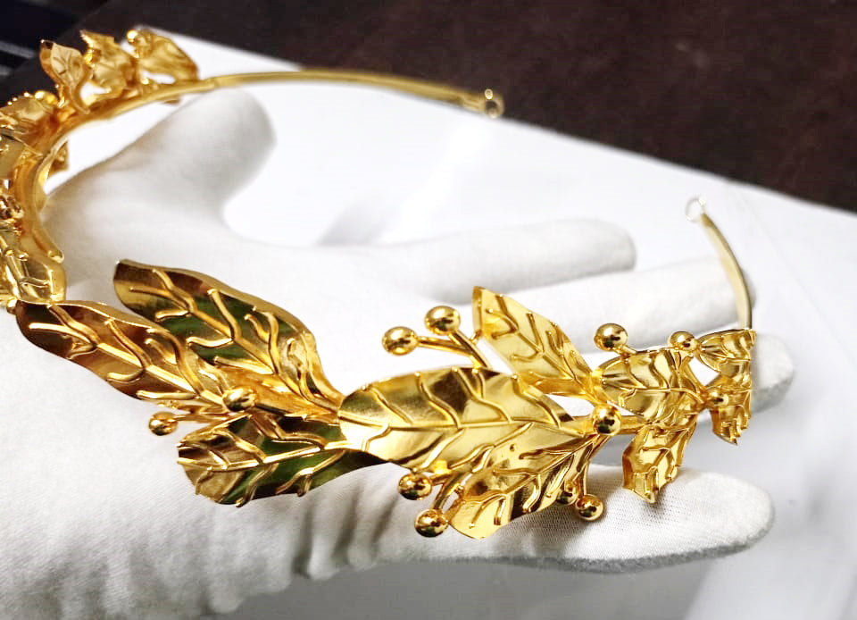 Silver Gold Plated Tiara for Women | Elegant Crown Headpiece for Wedding, Bridal & Special Occasions