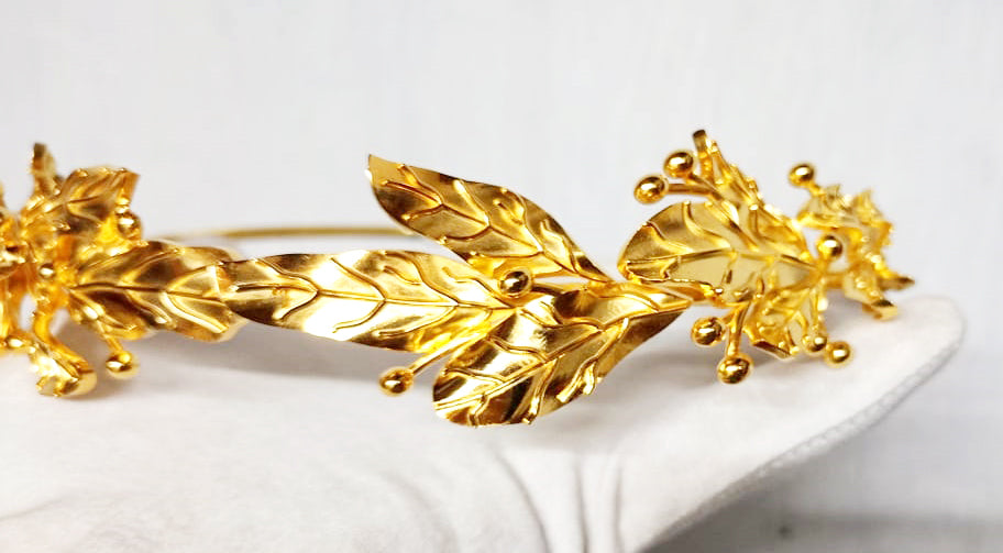 Silver Gold Plated Tiara for Women | Elegant Crown Headpiece for Wedding, Bridal & Special Occasions