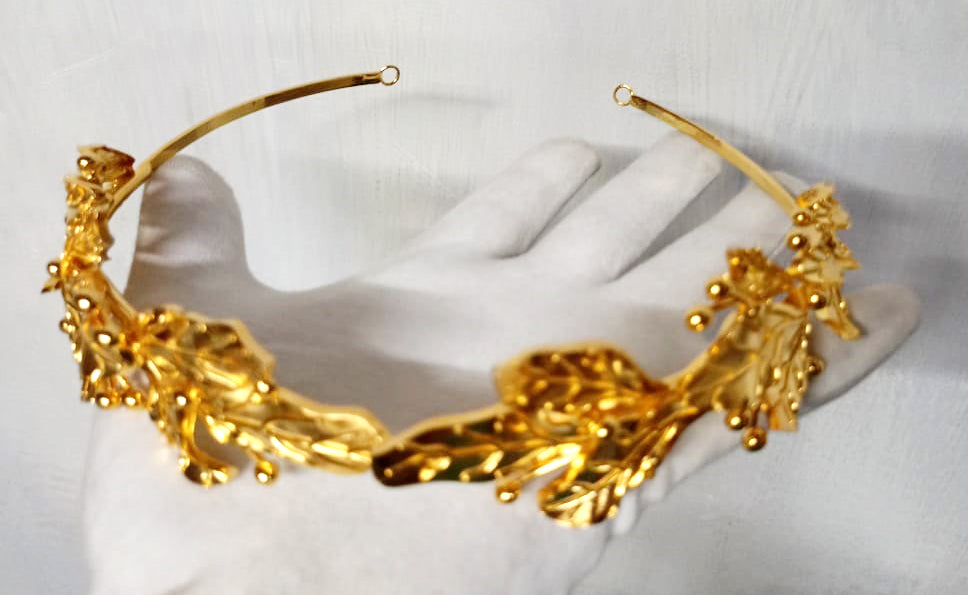 Silver Gold Plated Tiara for Women | Elegant Crown Headpiece for Wedding, Bridal & Special Occasions