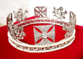 Luxury Cubic Zirconia 925 Sterling Silver Tiara Crown for Women | Elegant Princess Bridal Wedding Hair Jewelry