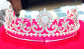 Handcrafted 925 Silver Cubic Zirconia Wedding Tiara | Royal Princess Crown for Brides