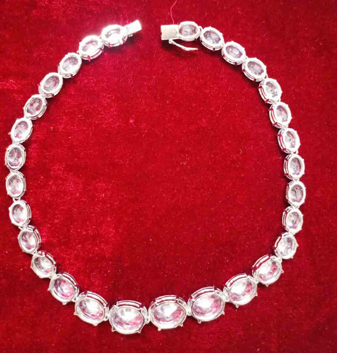 Cubic Zircon 925 Sterling Silver Necklace for Women | Elegant Zircon Necklace Jewelry For Engagement
