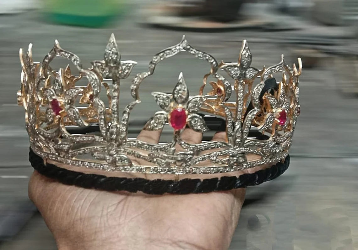 Crown Diamond Sterling Silver 925 Handmade items Tiaras for women