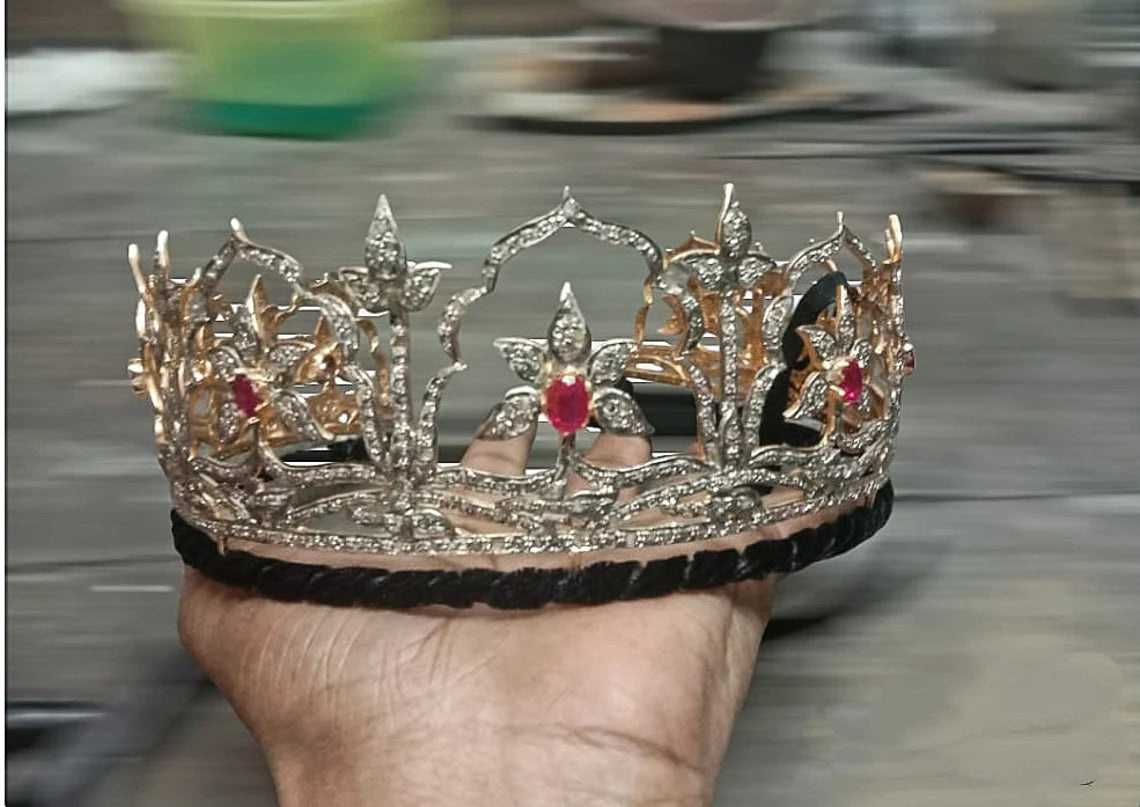 Crown Diamond Sterling Silver 925 Handmade items Tiaras for women