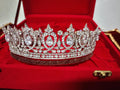 925 Sterling Silver Cubic Zircon Handmade Crown Tiara for Women